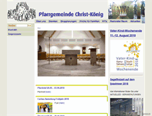 Tablet Screenshot of christkoenigeschborn.de